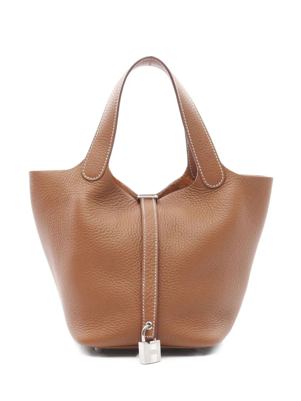 Hermès Pre-Owned 2022 クレマンス ピコタン ロック PM ハンドバッグ - ブラウン Hermès Pre-Owned 2022 クレマンス ピコタン ロック PM ハンドバッグ - ブラウン