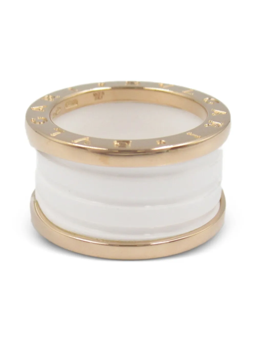 Bvlgari Pre-Owned 18K rose gold B.zero 1 ceramic ring | Image 2
