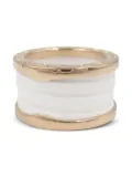 Bvlgari Pre-Owned 18K rose gold B.zero 1 ceramic ring