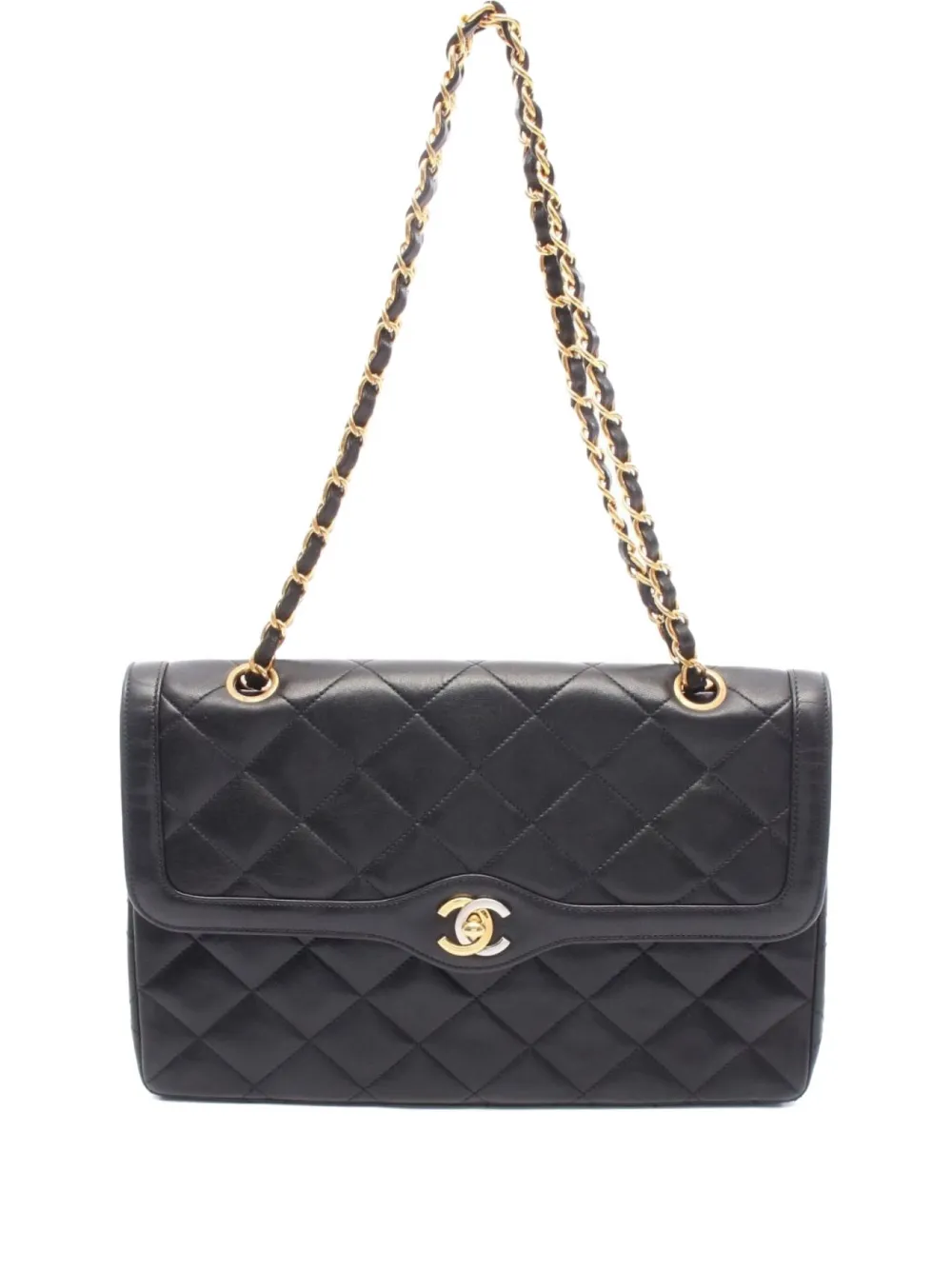 CHANEL Pre-Owned 1996 マトラッセ チェーン ショルダーバッグ - ブラック CHANEL Pre-Owned 1996 マトラッセ チェーン ショルダーバッグ - ブラック