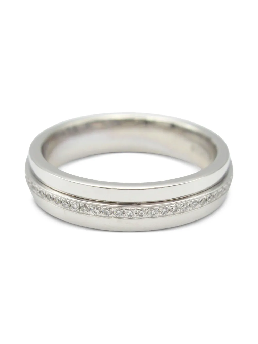 Tiffany & Co. Pre-Owned 2010s 18K white gold T diamond ring | Pre-Owned | Image 2