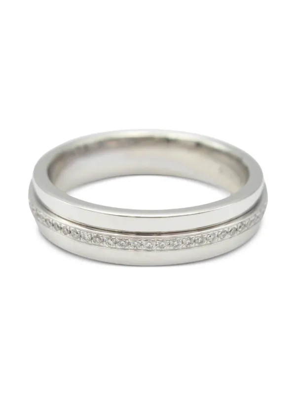 Tiffany Pre-Owned 2010s 18K White Gold T Diamond Ring Silver  FARFETCH PH