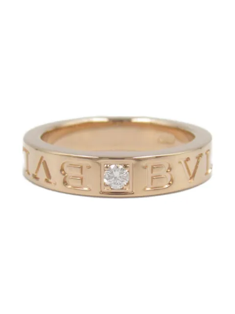 Bvlgari Pre-Owned 2010s 18K rose gold B.zero1 diamond ring