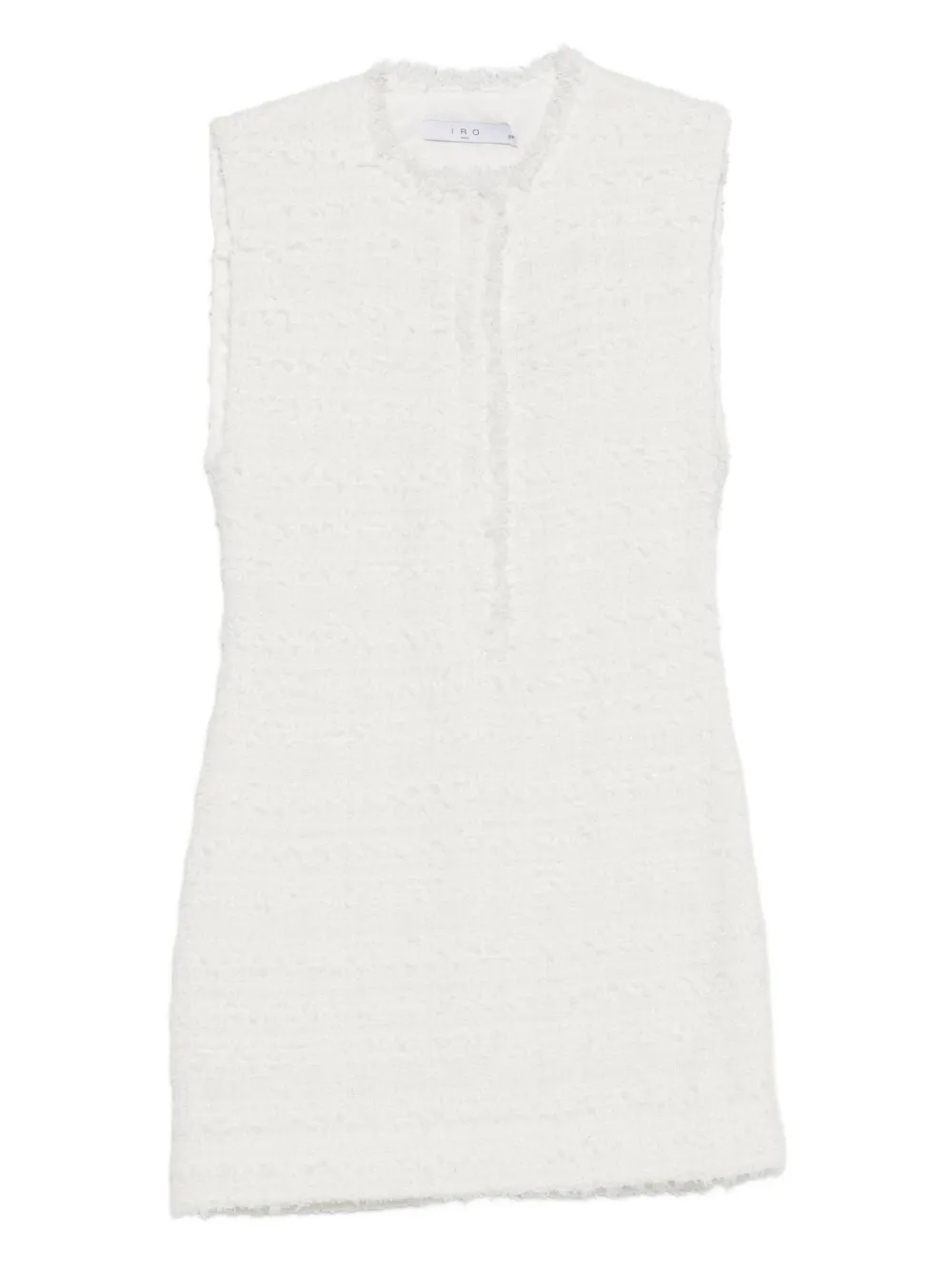 IRO tweed sleeveless mini dress Wit
