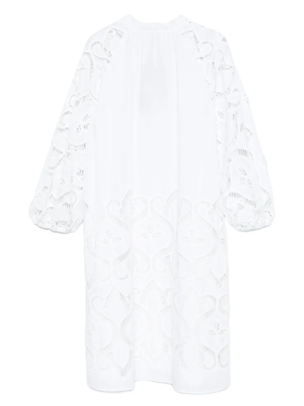 Luisa Cerano Mini-jurk met pofmouwen Wit