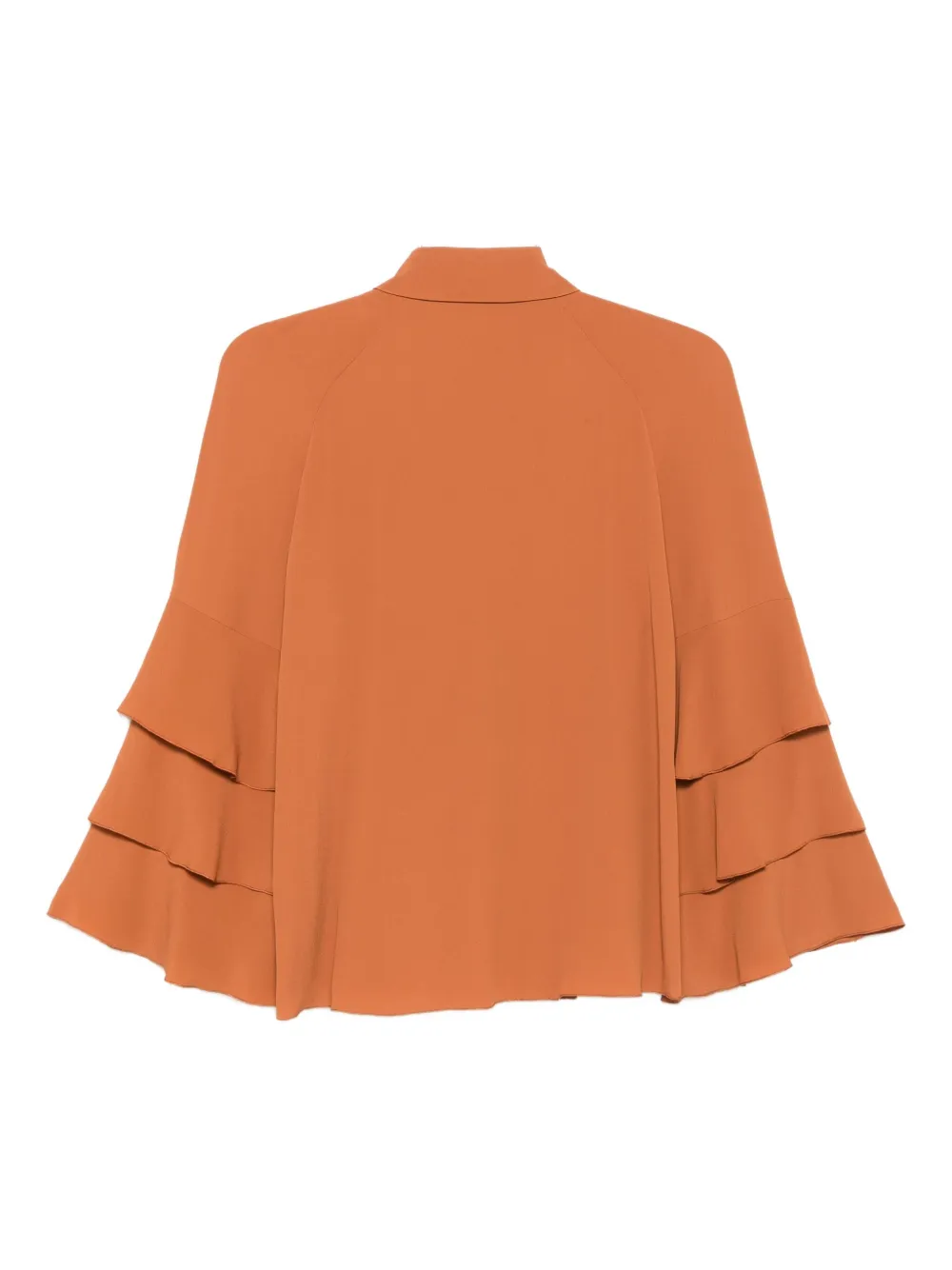 Luisa Cerano Blouse met gelaagde mouwen Bruin