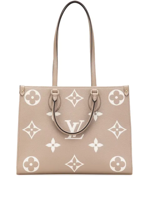 Louis Vuitton Pre-Owned 2021-2025 Bicolor Monogram Empreinte Giant Onthego MM satchel