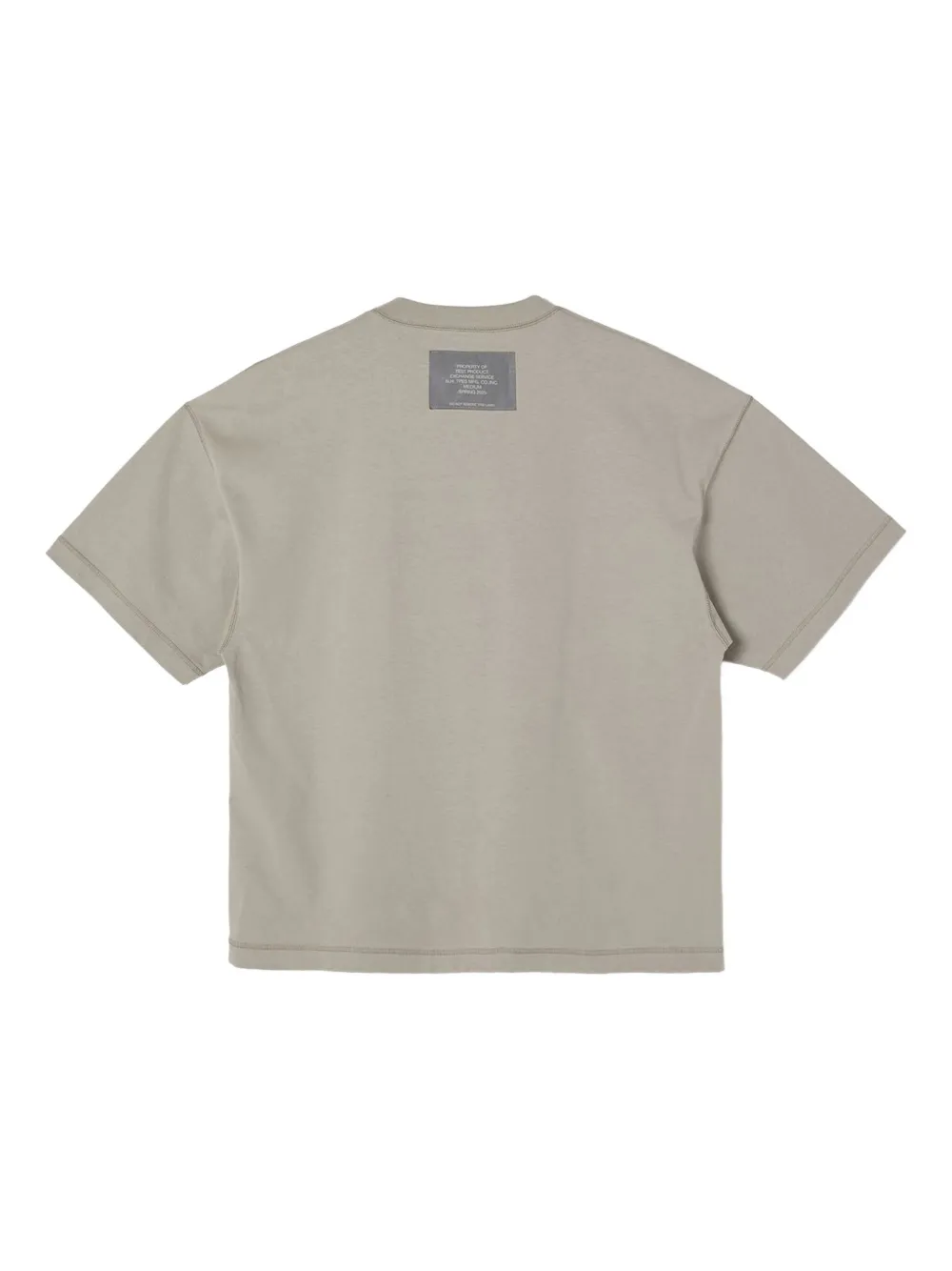N.HOOLYWOOD T-shirt met labeldetail en korte mouwen - Beige