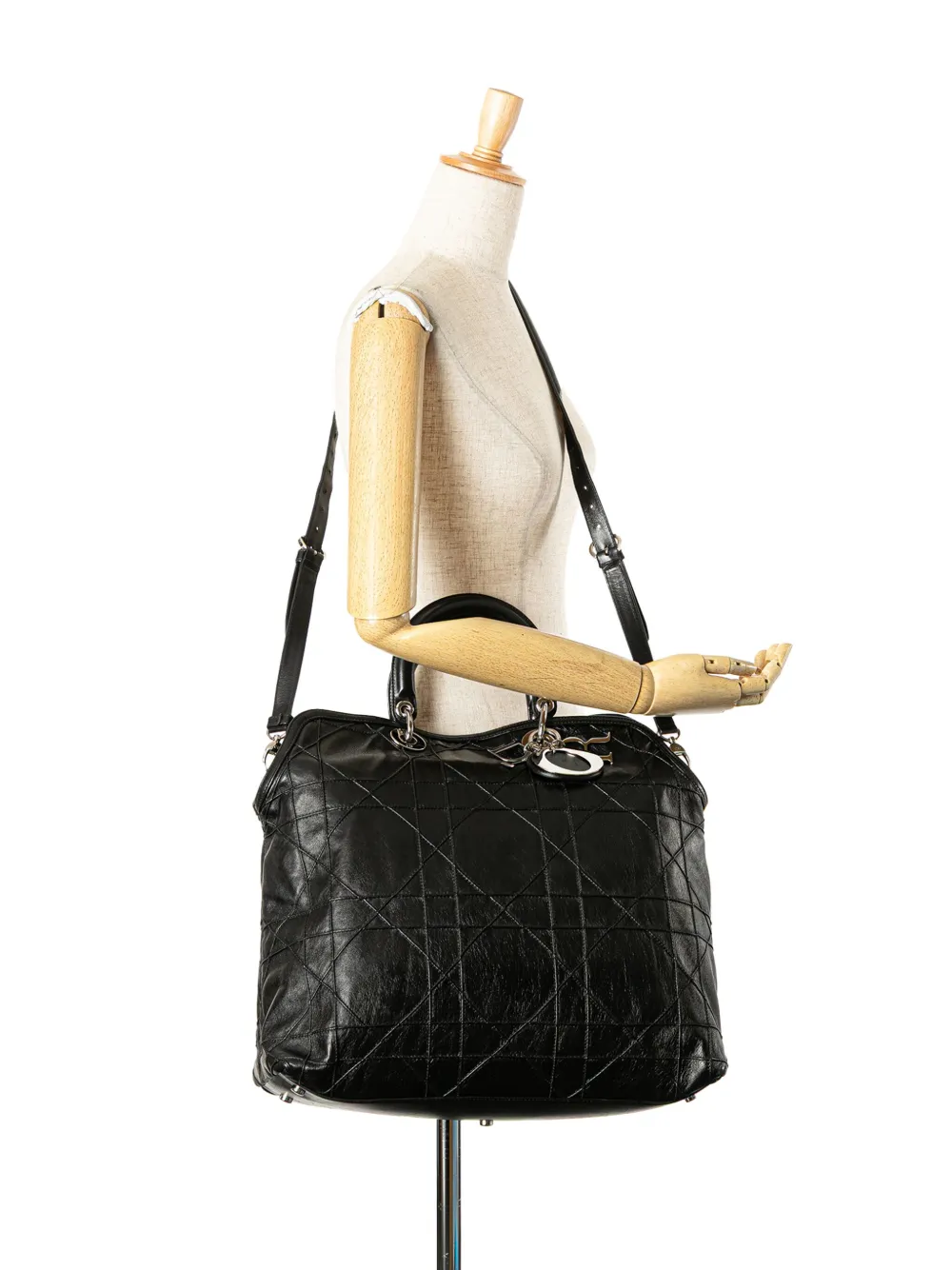 Christian Dior Pre-Owned 2011 Large Lambskin Cannage Polochon Granville satchel | Pre-Owned | Image 2
