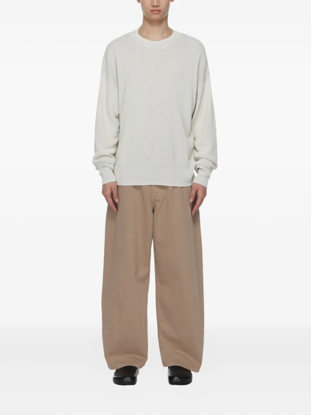 Studio Nicholson Sweater met ronde hals - Beige