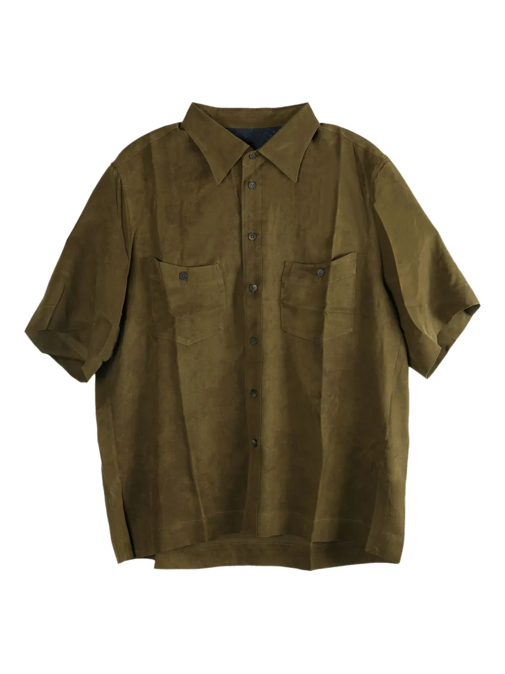 Ziggy Chen double-pocket short-sleeves shirt - グリーン Ziggy Chen double-pocket short-sleeves shirt - グリーン