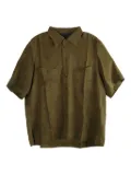Ziggy Chen double-pocket short-sleeves shirt - Green