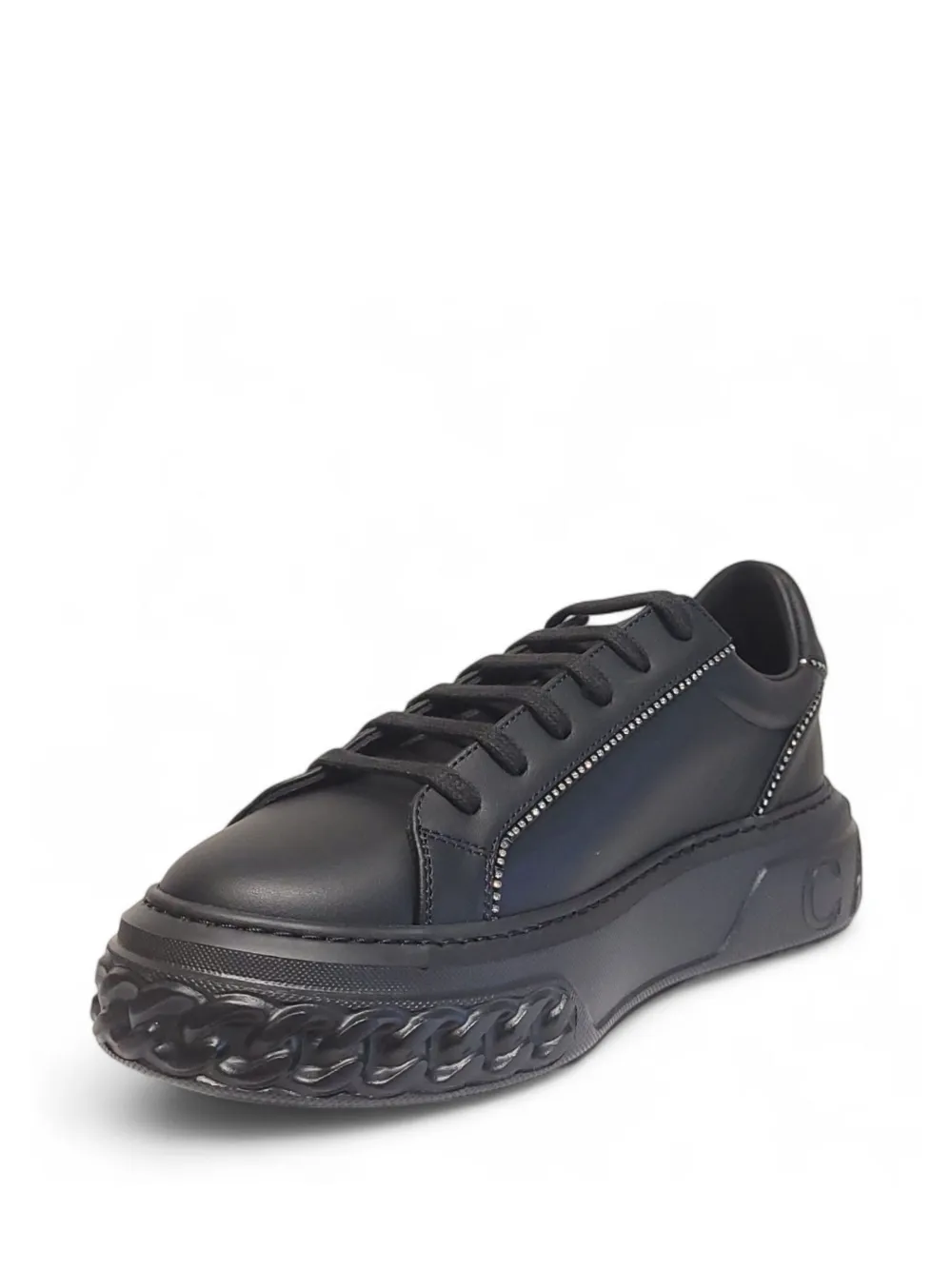 Casadei Off Road chain-embossed sneakers 9000 BLACK