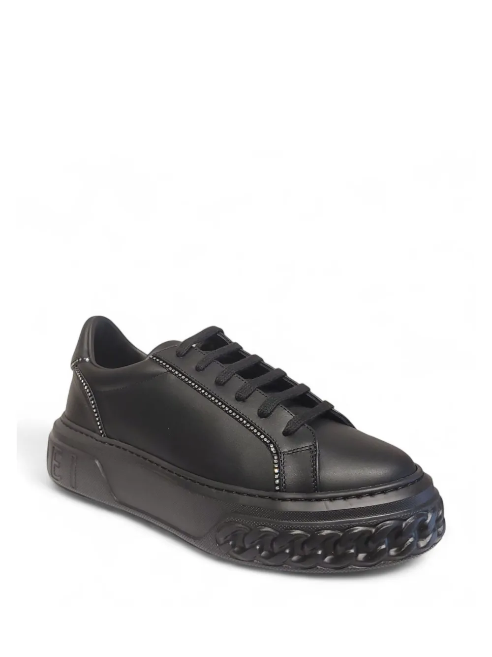 Casadei Off Road chain-embossed sneakers 9000 BLACK