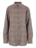 Róhe check-pattern shirt - Grey