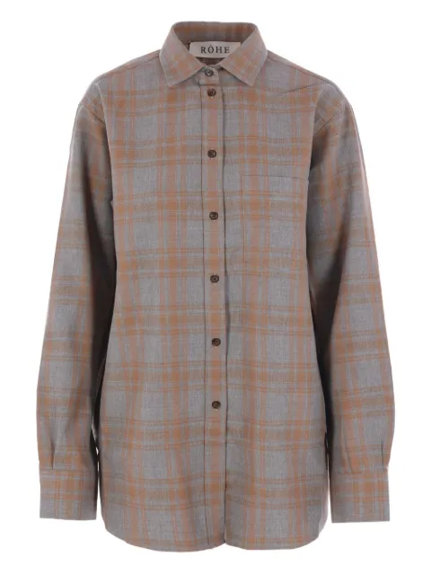 Róhe check-pattern shirt