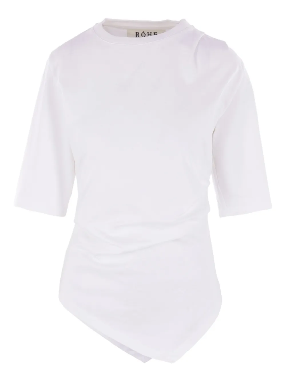 Róhe asymmetrical cotton T-shirt