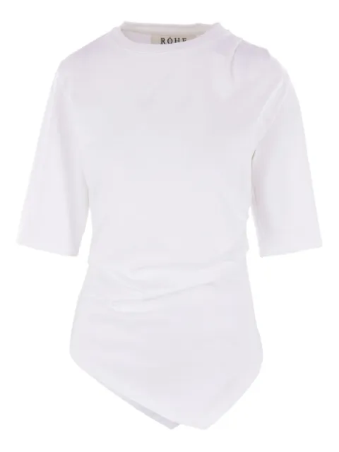 Róhe asymmetrical cotton T-shirt