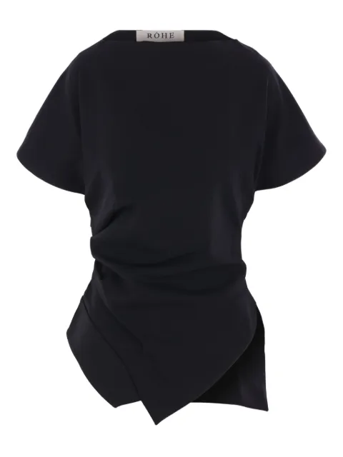 Róhe asymmetrical draped top