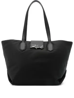 【関税込】■KARL LAGERFELD■アイコニック ロゴ トートバッグ 関税込】□KARL LAGERFELD□アイコニック ロゴ トートバッグ