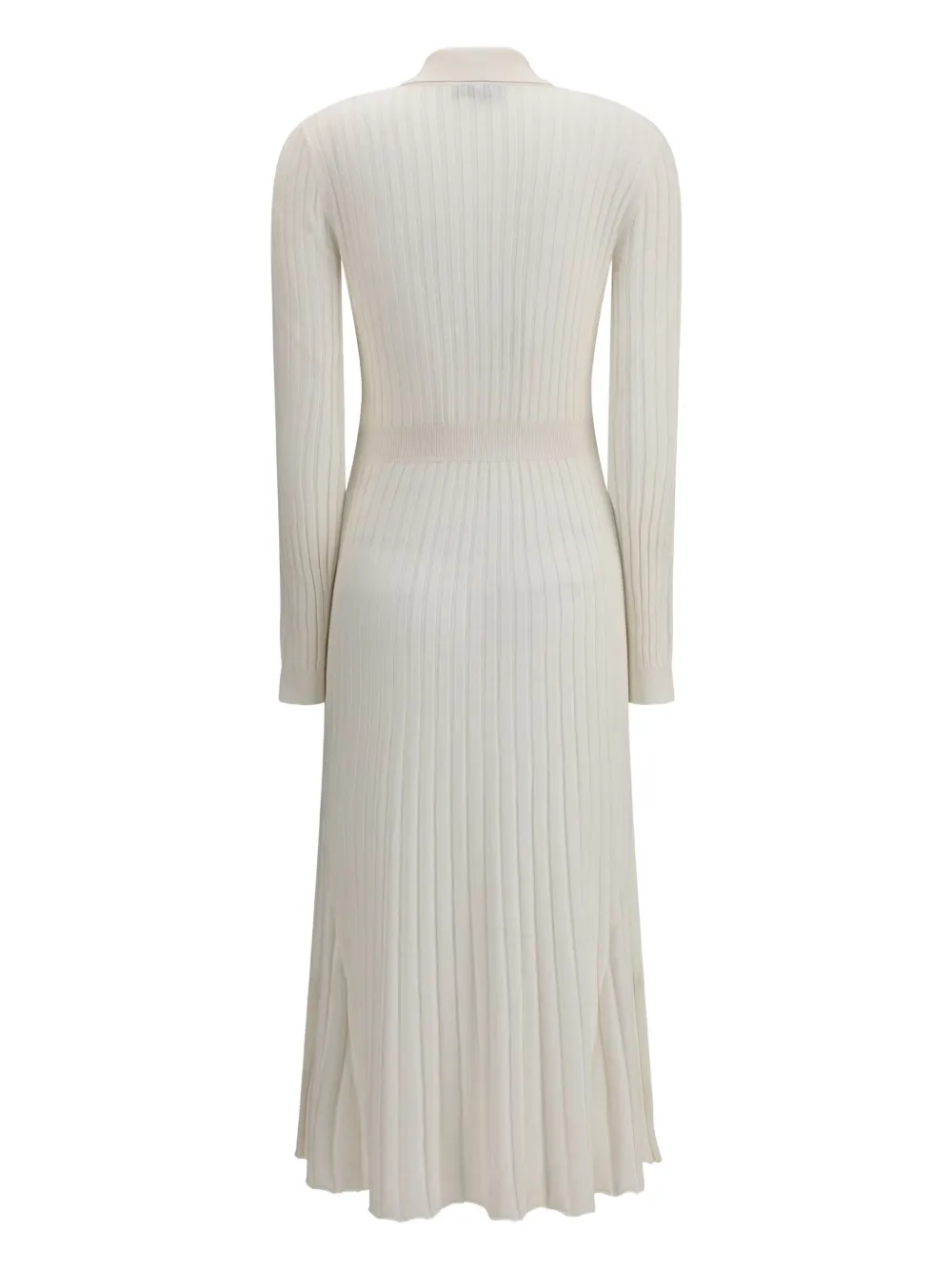 Gabriela Hearst ribbed polo-neck dress - Beige