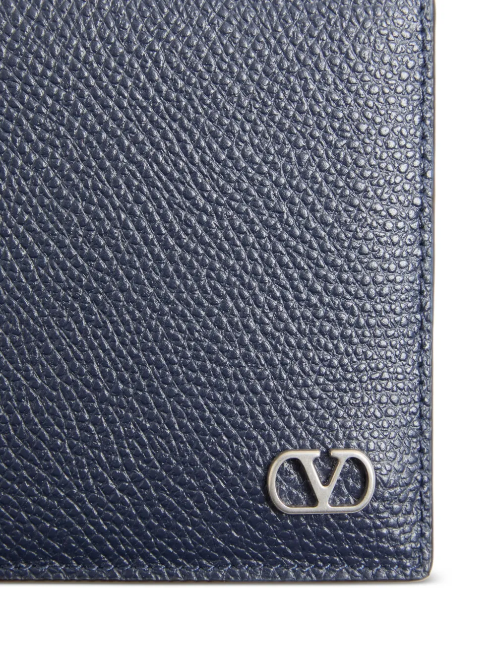 Valentino Garavani VLogo Signature bewerkte portemonnee Blauw