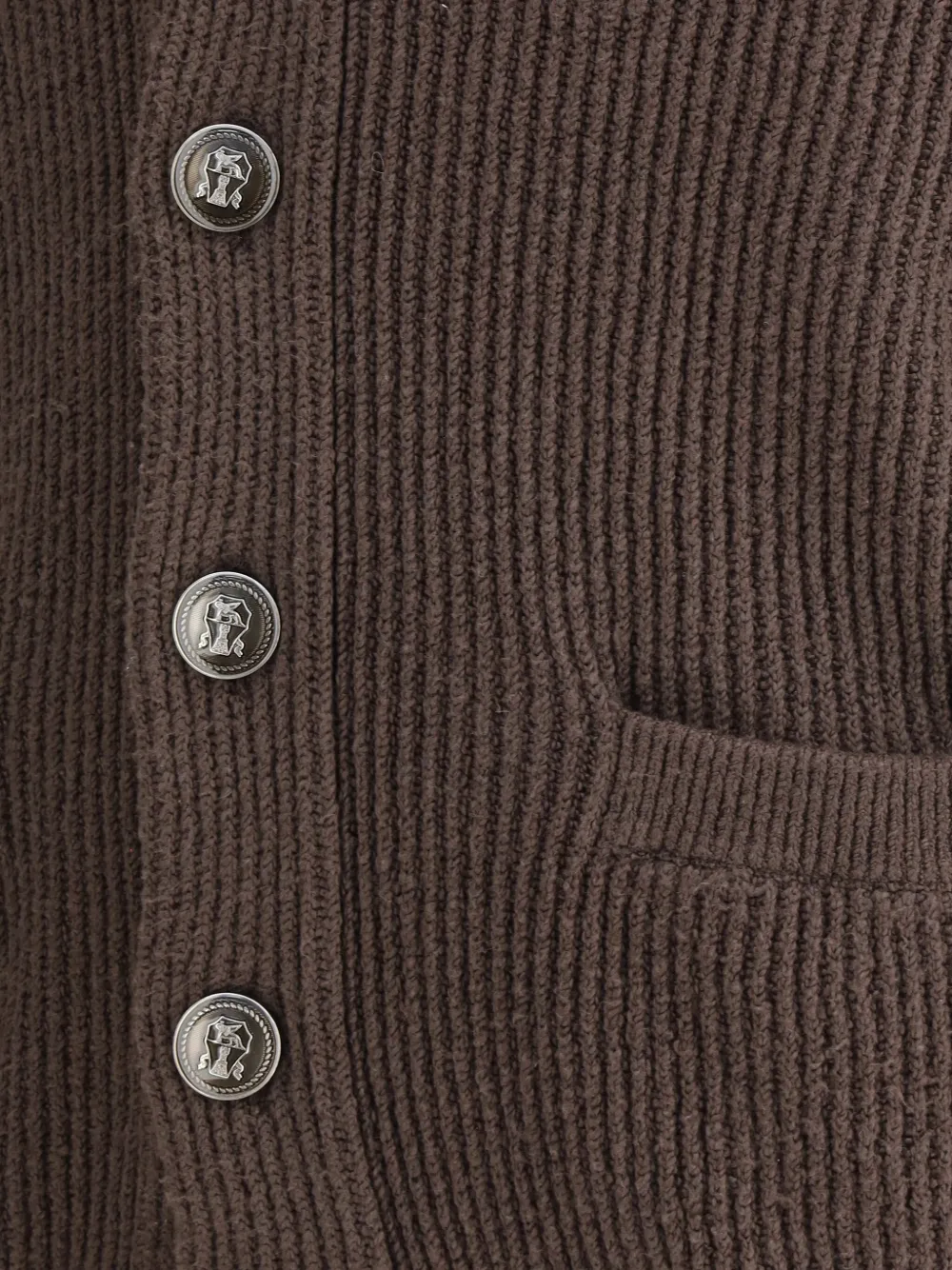 Brunello Cucinelli Vest met sjaalrevers Bruin