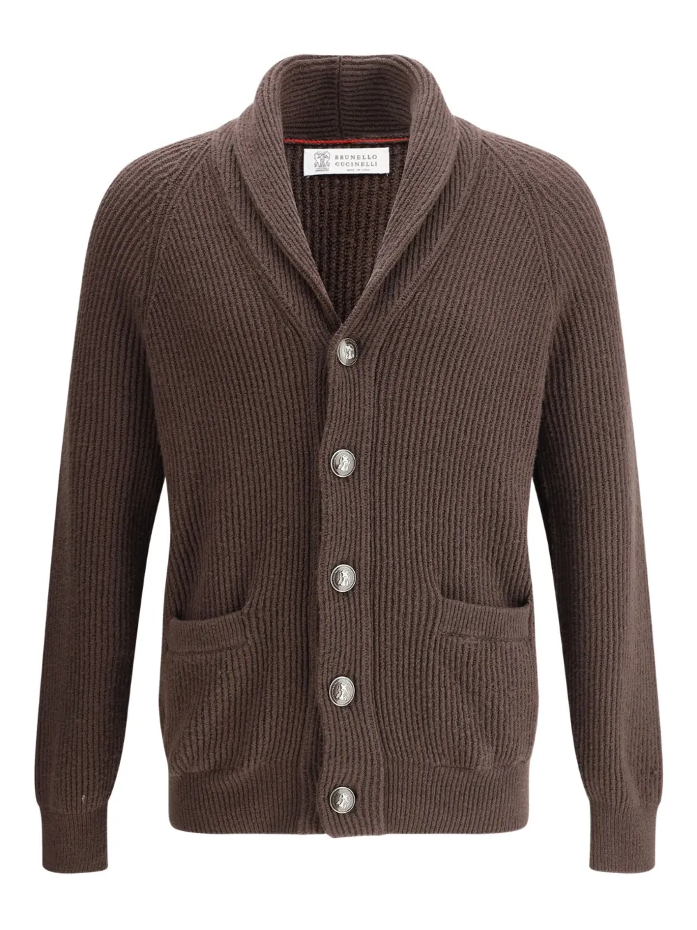 Brunello Cucinelli Vest met sjaalrevers Bruin