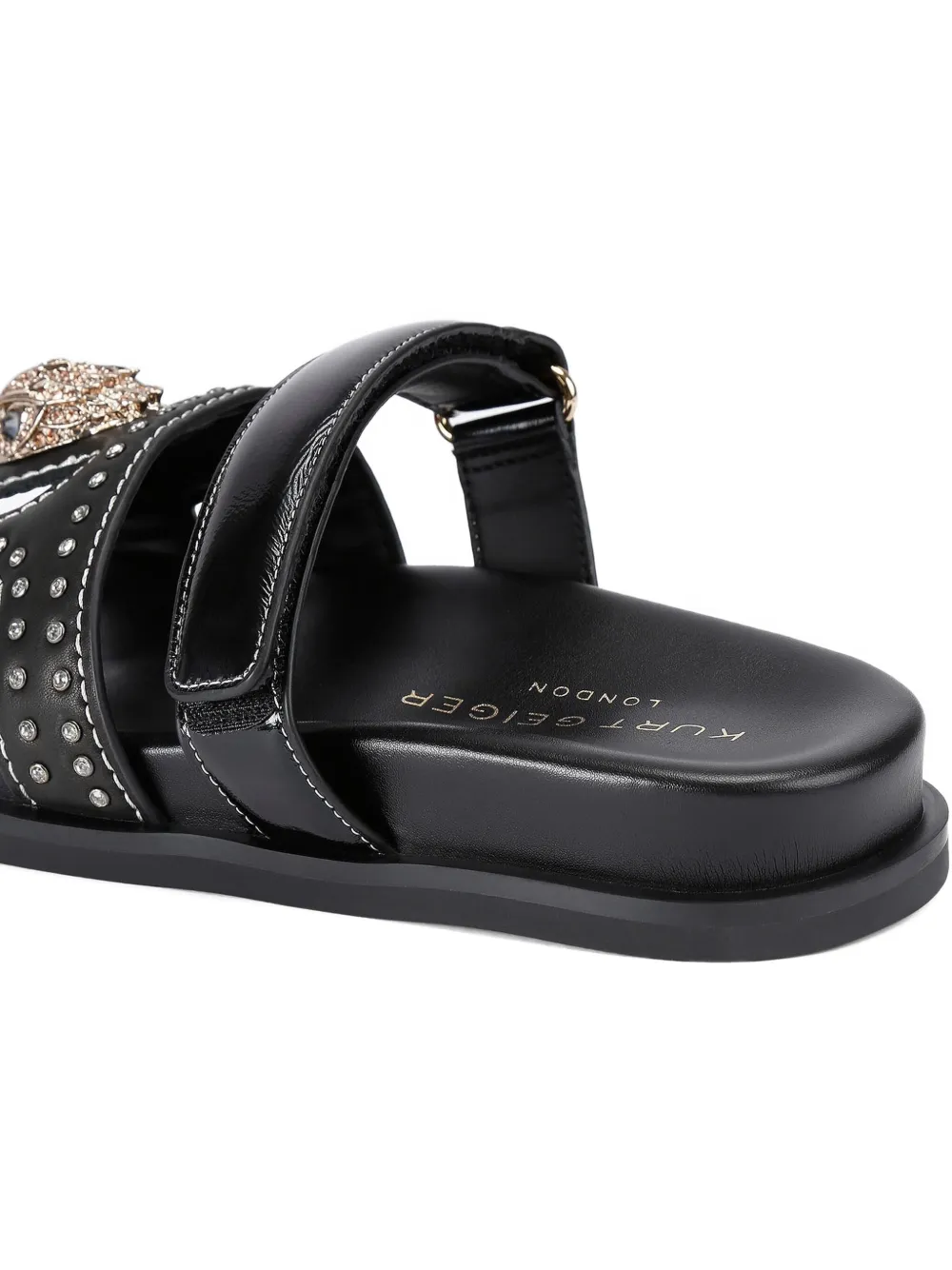 Kurt Geiger London Eagle flat sandals Black