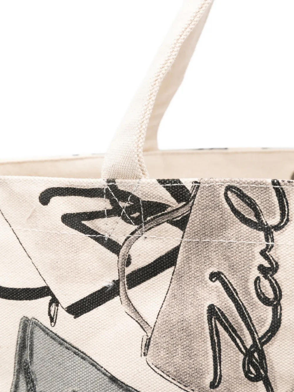Karl Lagerfeld Shopper met logoprint Beige