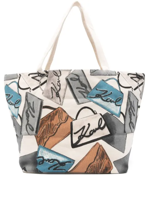 Karl Lagerfeld logo-print tote bag