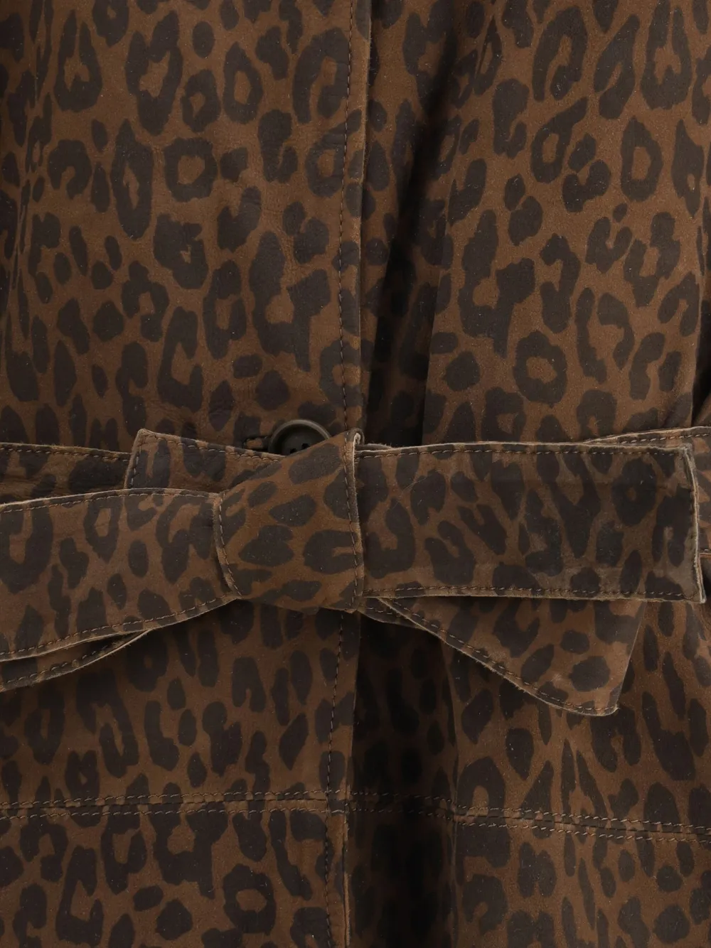 Salvatore Santoro Jas met luipaardprint Bruin
