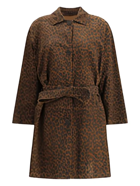 Salvatore Santoro leopard-print coat