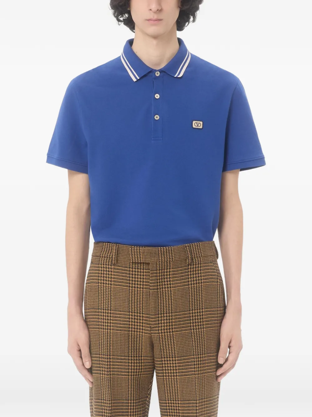 Valentino Garavani Katoenen poloshirt Blauw