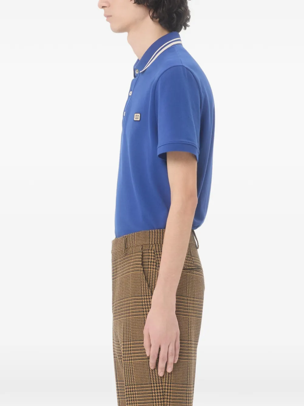 Valentino Garavani Katoenen poloshirt Blauw