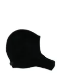 Jacquemus ribbed-knit balaclava hat - Black