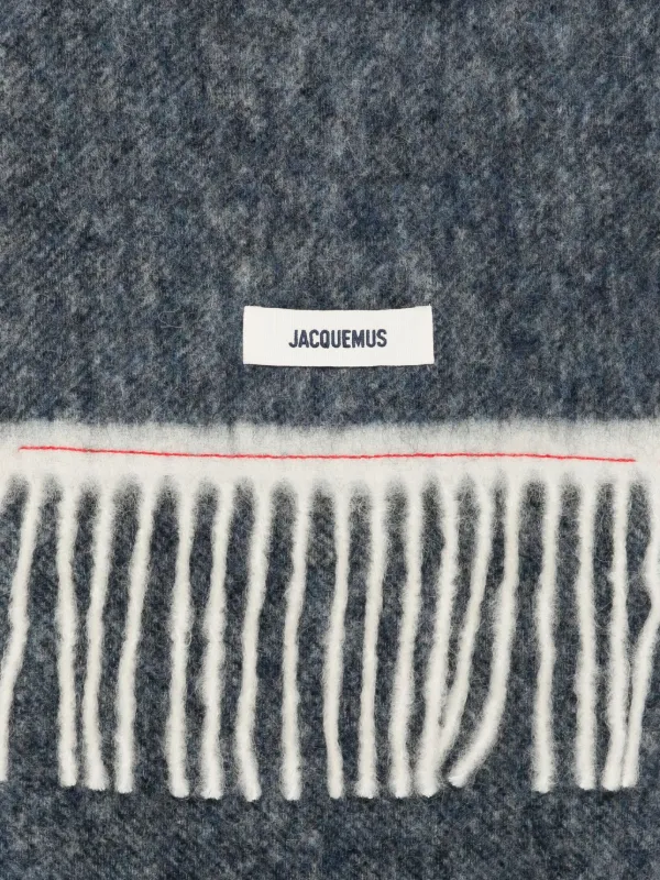 Jacquemus フリンジ スカーフ | ブルー | FARFETCH JP