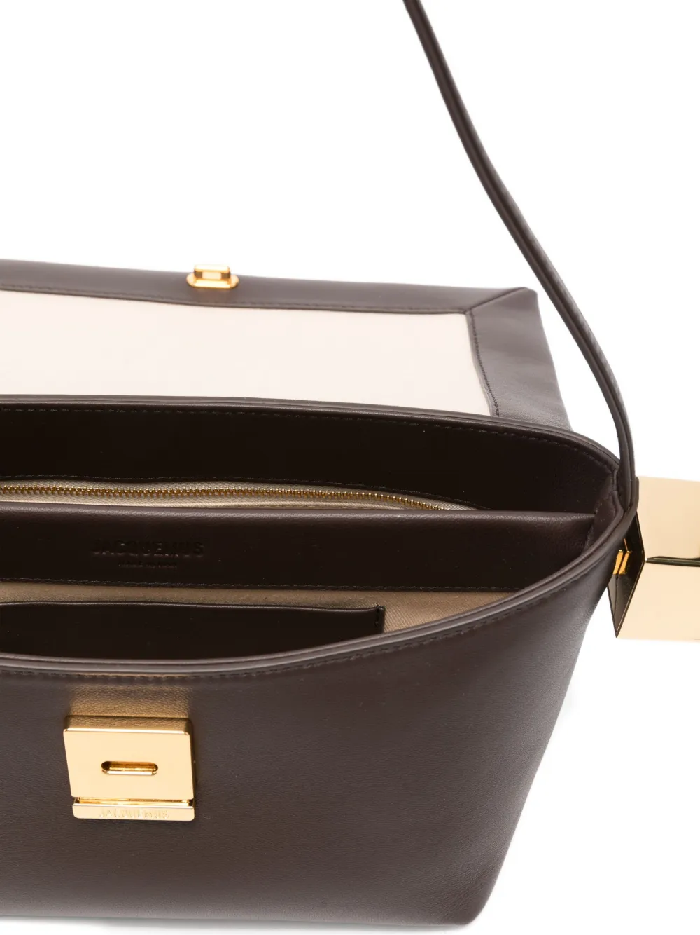 Jacquemus Le Rond Carre Shoulder Bag In Brown