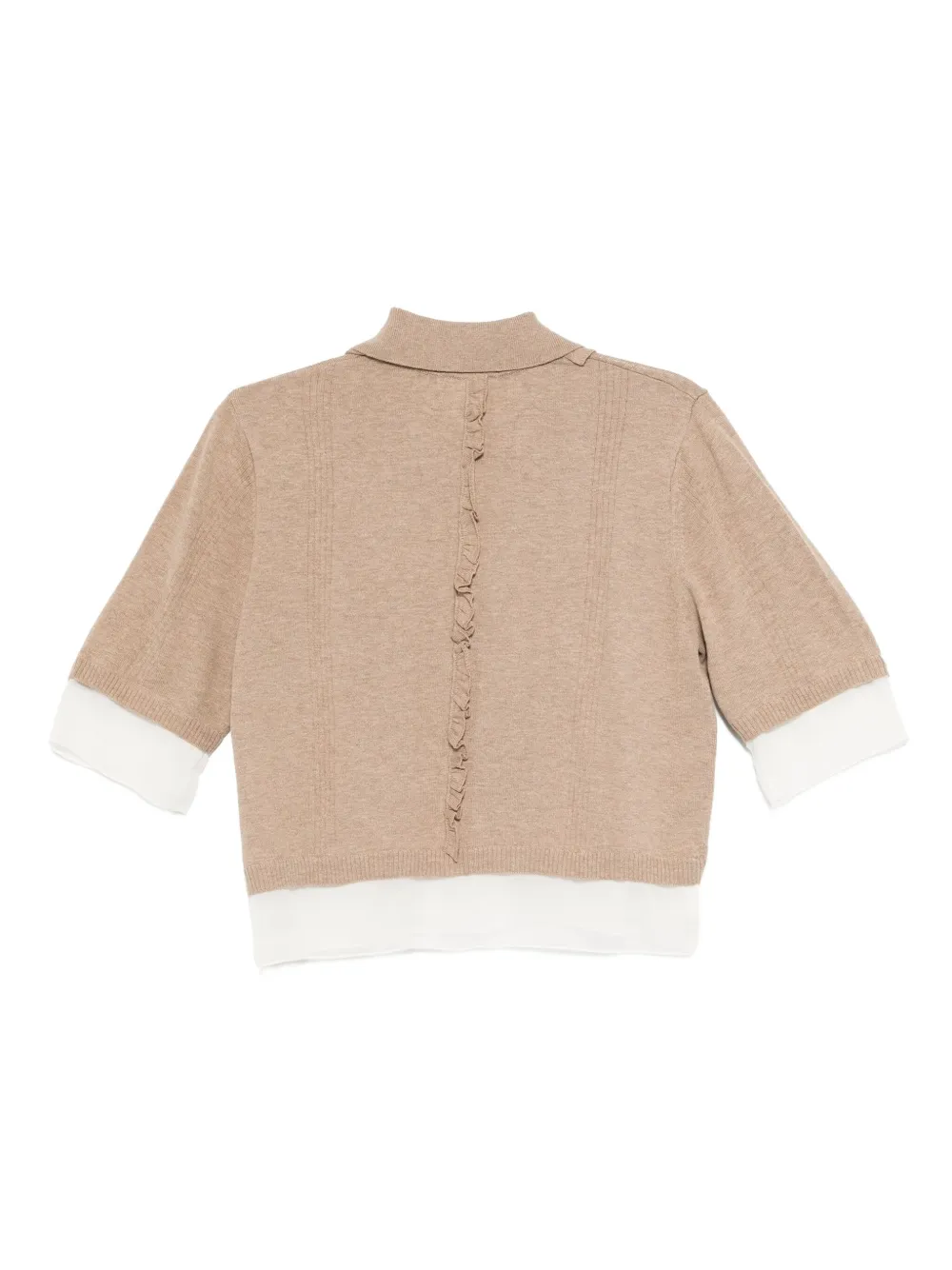 Undercover Gebreide polotop Bruin