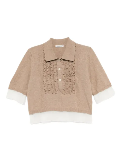 Undercover knitted polo top