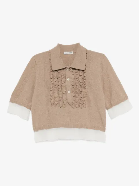 Undercover knitted polo top