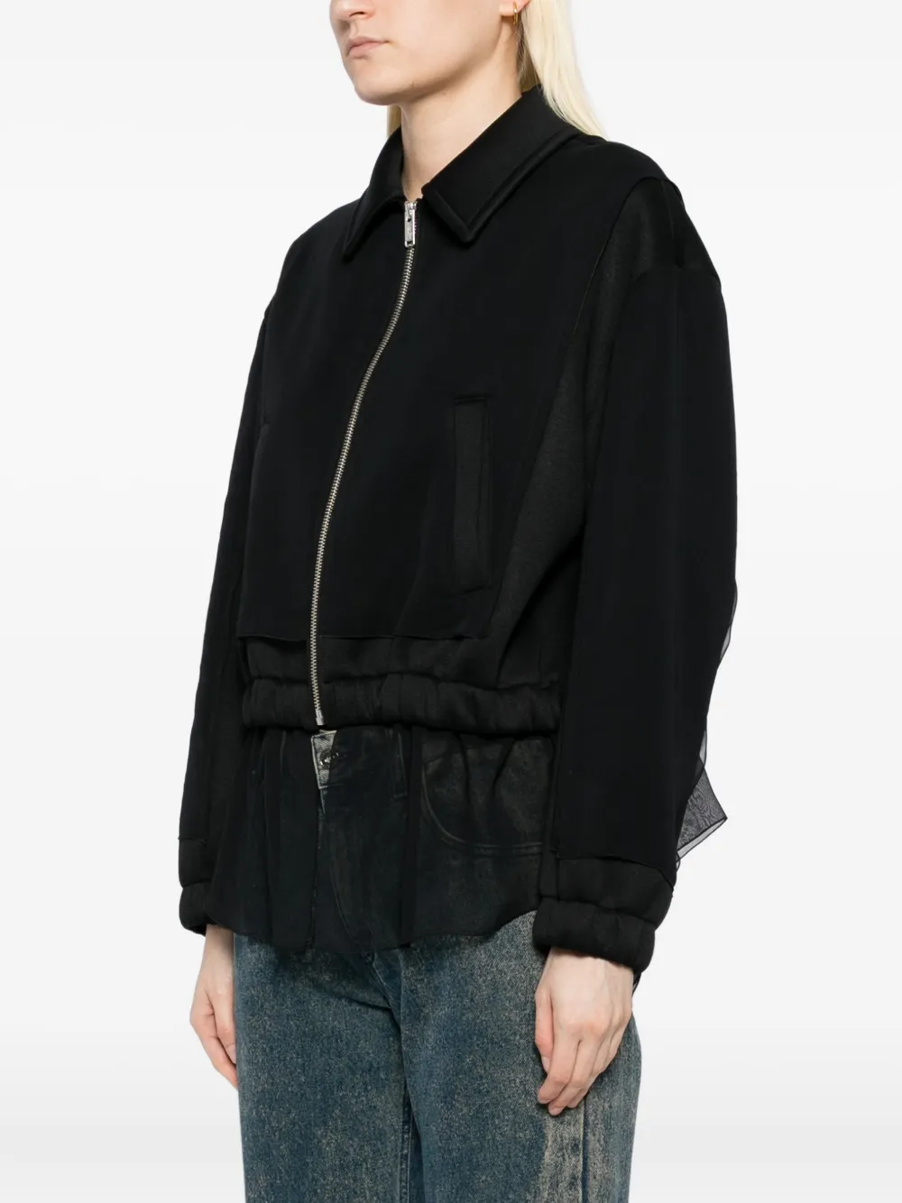 Undercover Jack met elastische taille en rits Zwart