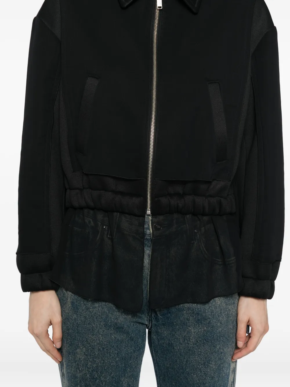 Undercover Jack met elastische taille en rits Zwart