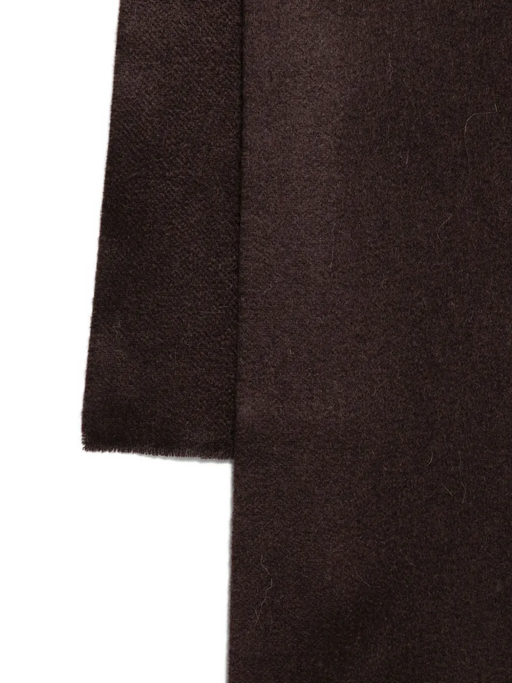 Jacquemus Frayed Scarf In Black