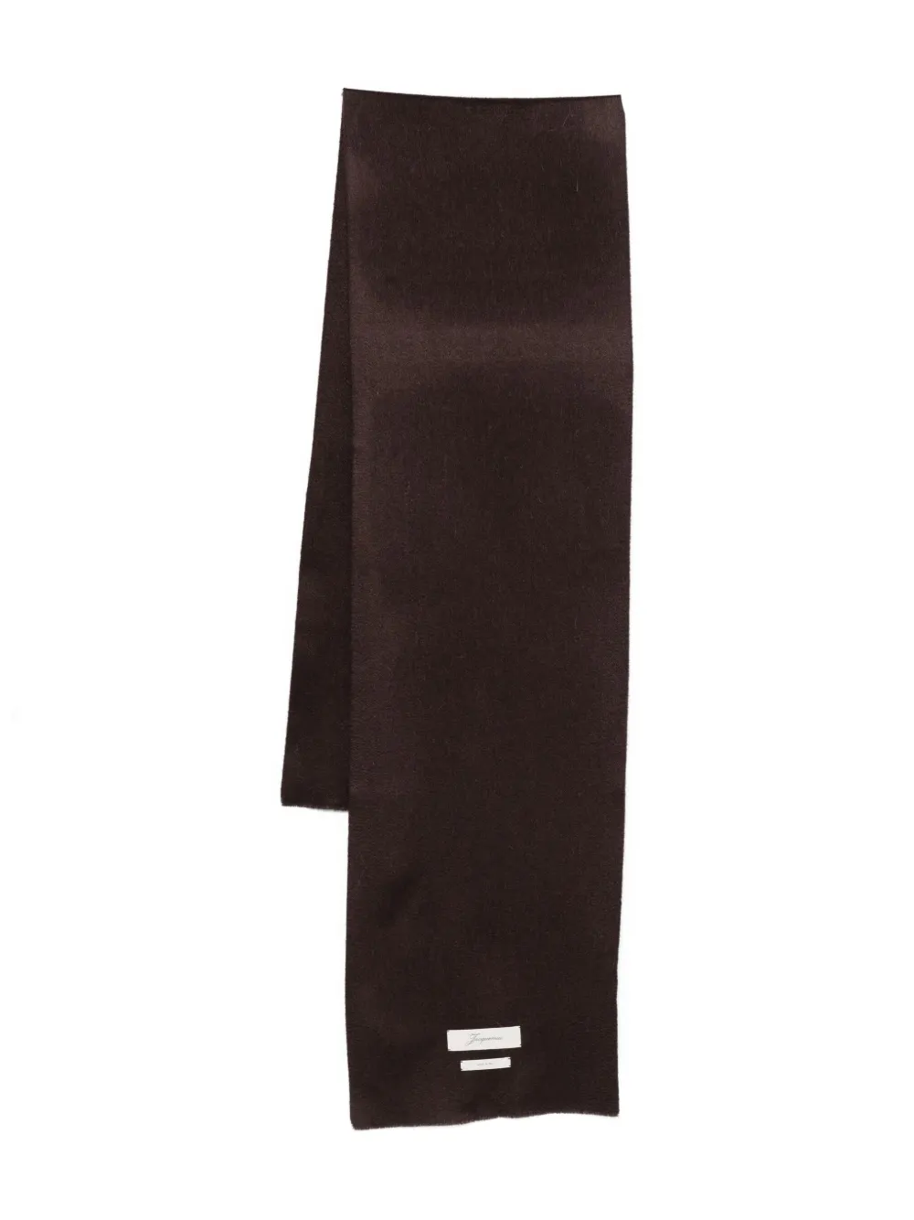 Jacquemus Frayed Scarf In Black