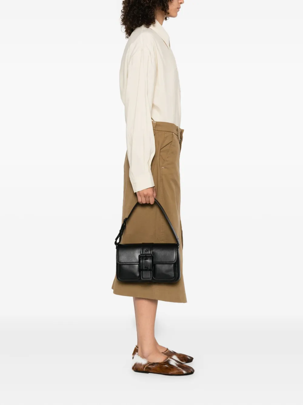 Michael Michael Kors Colby schoudertas met omslag - Zwart