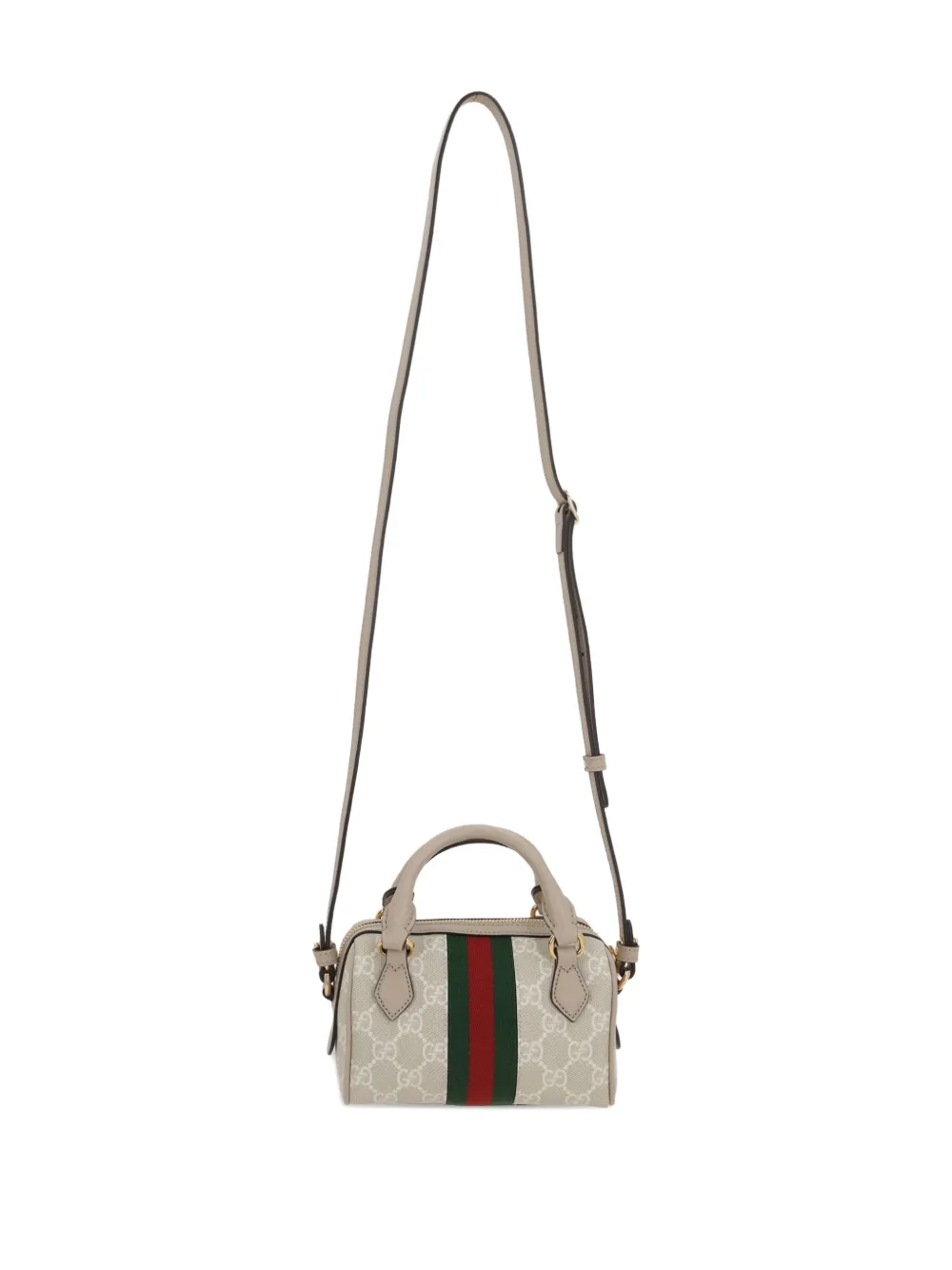 Gucci Ophidia GG Supreme mini-tas met monogram Beige