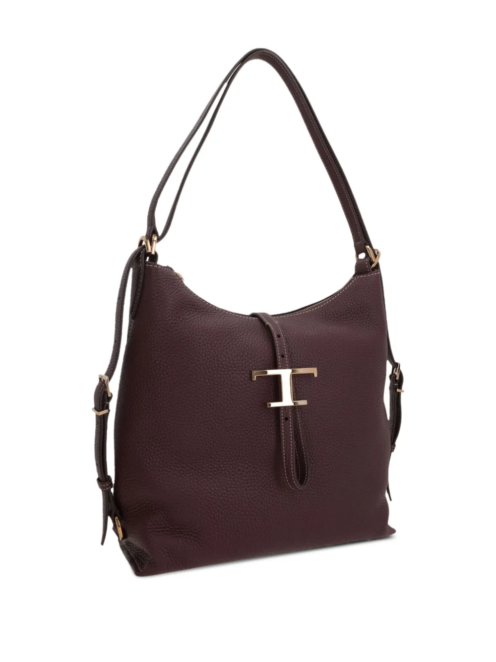 Tod's T Timeless schoudertas van bewerkt leer Bruin