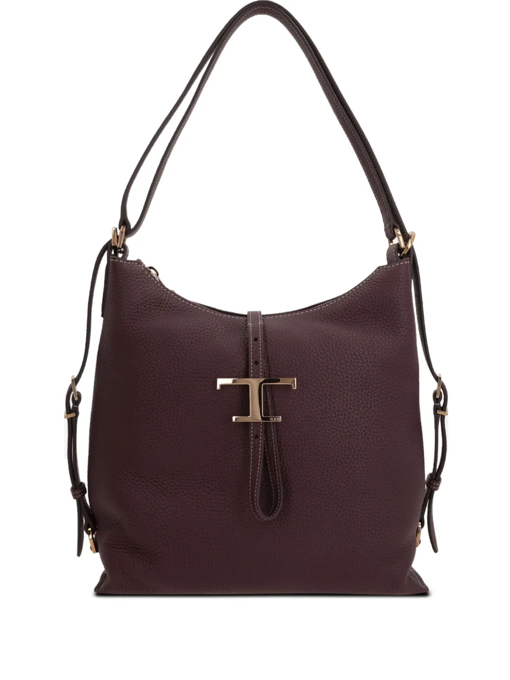 Tod's T Timeless schoudertas van bewerkt leer Bruin