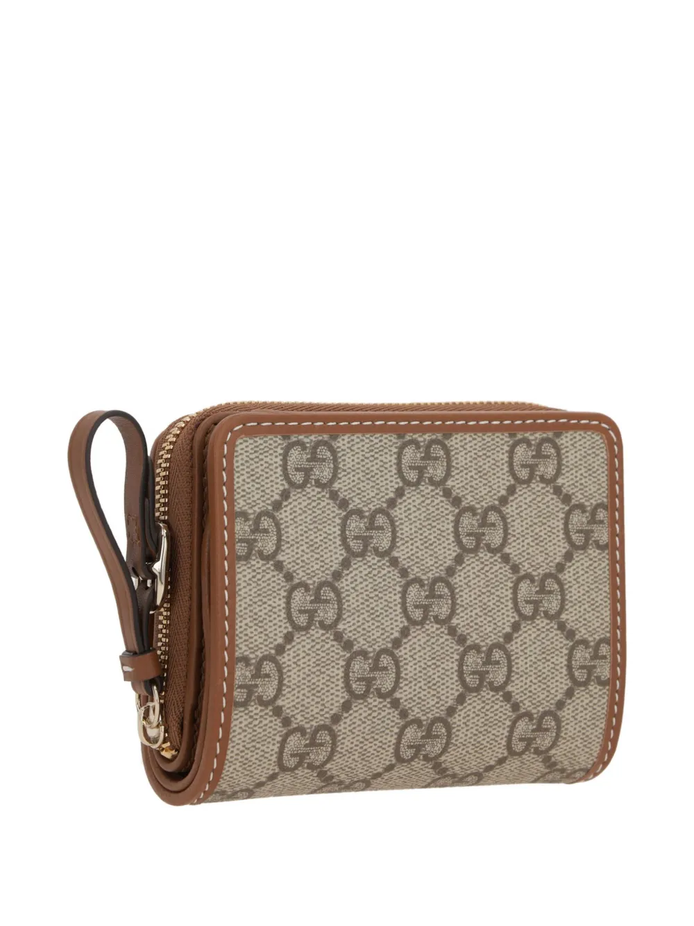 Gucci Portemonnee met GG-monogram en rits - Beige